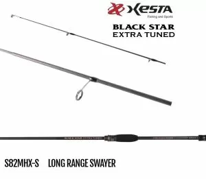 Въдица XESTA Black Star Extra Tuned LONG RANGE SWAYER S82MHX-S 2.50m. 1-28g.
