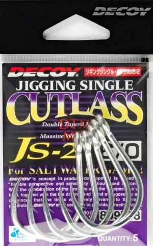DECOY Jigging Single hook JS-2