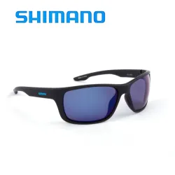 Eyewear Shimano Matte Black & Blue Mirror