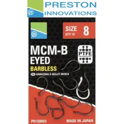 Preston MCM-Barbless SZ8 Hooks P0150093