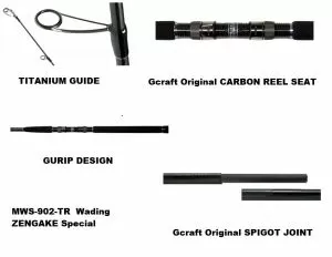 G-Craft Seven Sencs TR Mid Water MWS-902TR 2,75m. 28gr.
