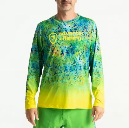 Adventer Fishing UV T-shirt with long sleeves - Mahi Mahi