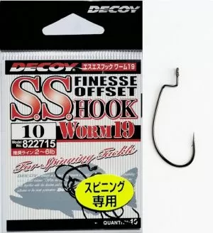 DECOY Finesse Offset Hook SS WORM 19