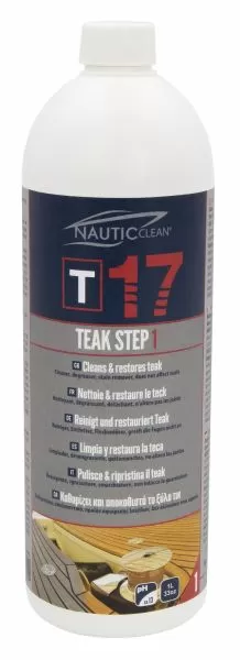 Препарат за почистване на дърво Nautic clean 17 Teak step 1- teak cleaner - 1l.