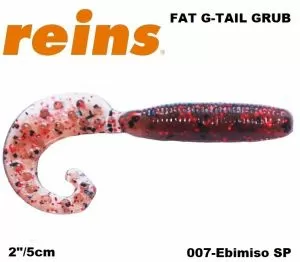 REINS Fat G Tail Crub 2" 5cm 20pcs. #007 Ebimiso