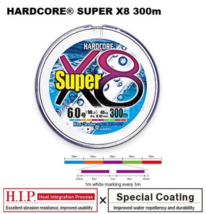 DUEL Hardcore Super X8 300m. Multi color