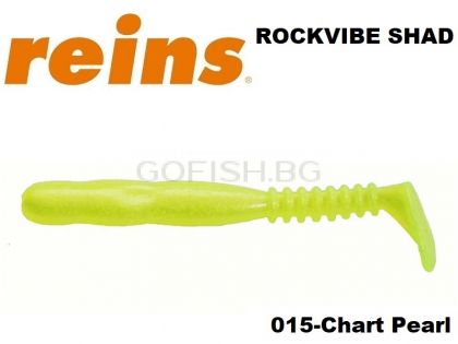 REINS Rockvibe Shad 2" #015 Chart Pearl