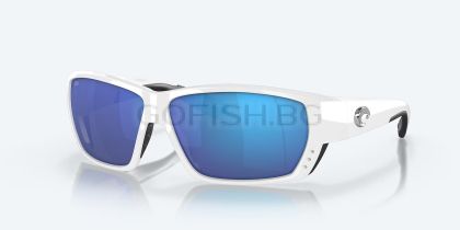 Costa TUNA Alley - White frame Blue Mirror 580G