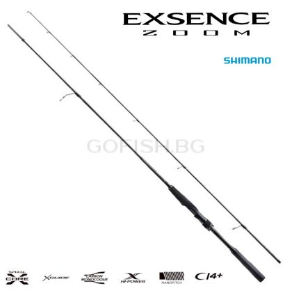 Shimano Exsence ZOOM S76-86ML 2.35m-2.59m. 5-32g.