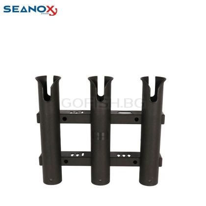 SEANOX PVC  Rod Holder 3 rods - black 450325
