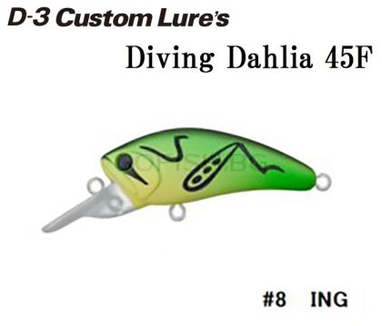  D-3 Custom Lures Diving Dahlia 45F-8
