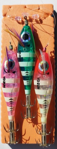 Готов монтаж за калмари Go Fish с калмарки DUEL + Seaguar 0.33