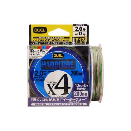 DUEL Hardcore X4 Multi Color 200m.