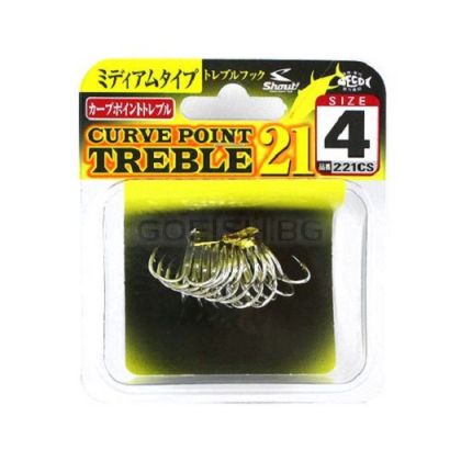 Hook Shout Treble 21 Curve Point