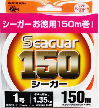 Месина Seaguar 100% Fluorocarbon 150m.