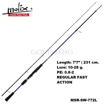 Molix Skirmjan Evo 7'7"- 2 pcs 2,31m. 10-28gr. - MSR-SW-772L