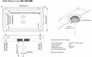 SCANSTRUT ROKK CATCH  waterproof wireless charging mat SC-CW-08E