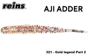 REINS Aji Adder 2.0" 50mm 15pcs. #321 Gold Legent Part-2