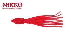 NIKKO Squid Rubber 3.5" 8.5cm. #236 Keimura RED