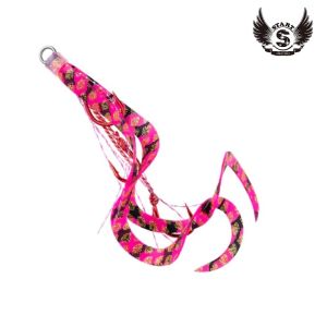 START Triple Hook "Short Curly" hook size:S #63 Pink Zebra
