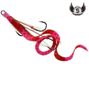 START Triple Hook "Short Curly" hook size:M #52 Shiman Red SK
