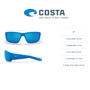 Очила Costa RINCONCITO Matte GRAY frame, Green Mirror 580P