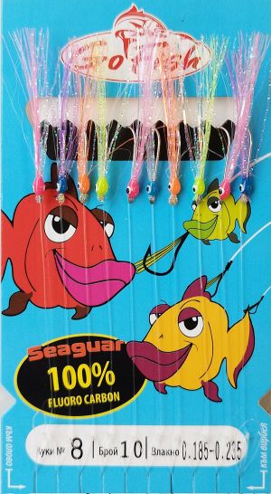 Sabiki Go Fish Fluoro Carbon MIX UV lamete