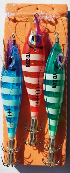 Готов монтаж за калмари Go Fish с калмарки DUEL + Seaguar 0.33