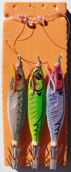 Готов монтаж за калмари Go Fish с калмарки DUEL + Seaguar 0.33