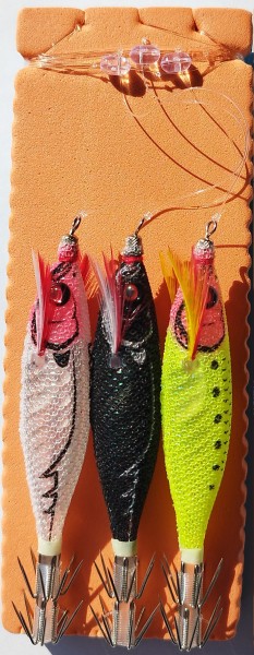 Готов монтаж за калмари Go Fish с калмарки DUEL + Seaguar 0.33