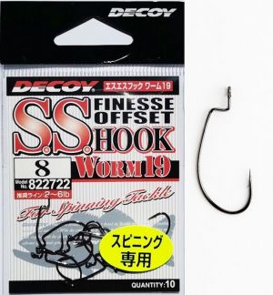 DECOY Finesse Offset Hook SS WORM 19