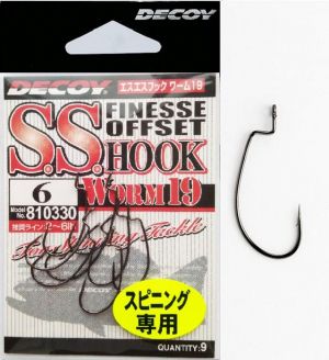 DECOY Finesse Offset Hook SS WORM 19