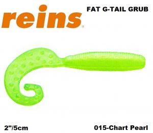 REINS Fat G Tail Crub 2" 5cm 20pcs. #015 Chart Pearl