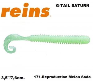 REINS G Tail Saturn 3.5" 7.6cm 12pcs. #171 Reproduction Melon soda
