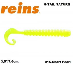 REINS G Tail Saturn 3.5" 7.6cm 12pcs. #015 Chart Pearl