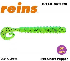 REINS G Tail Saturn 3.5" 7.6cm 12pcs. #419 Chart Pepper
